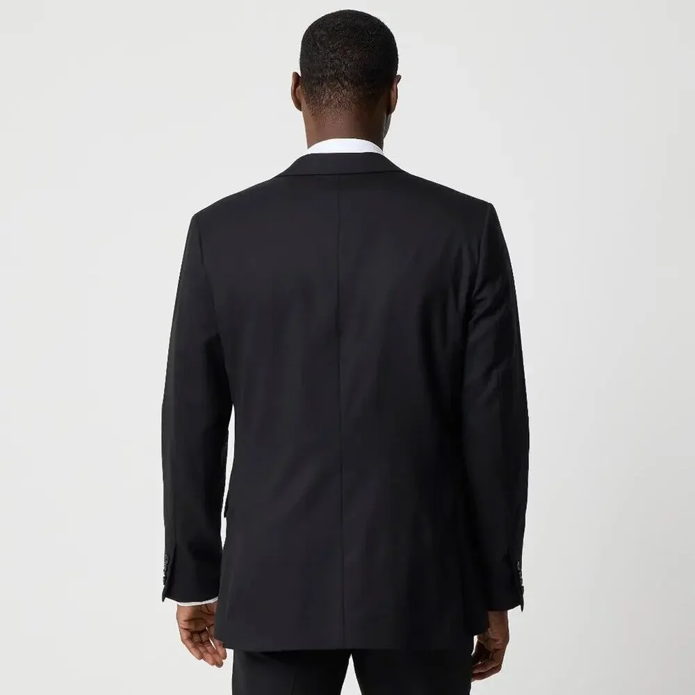 NWT J Crew Factory Slim-fit Thompson Worsted Wool Suit Jacket in Black Size 38/S